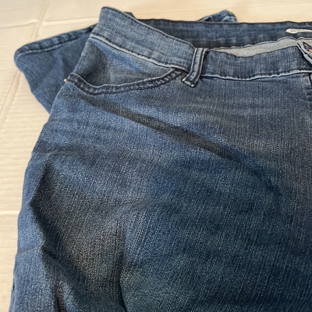 Old Navy Super skinny blue jeans size 14. LIKE NEW - Picture 4 of 7